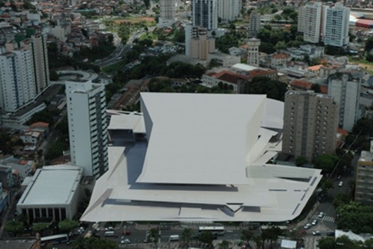 Foto áerea do projeto do Teatro Castro Alves de Igor Guatelli<br />foto: Vladmir Bartalini  [divulgação]