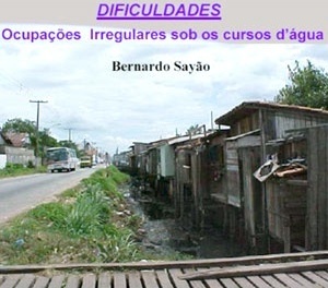 Extração do material de discussão das audiências públicas do projeto Portal da Amazônia denota as “dificuldades” de implementação, como as “ocupações irregulares” atualmente predominantes na área.  [Belém, 2006b]
