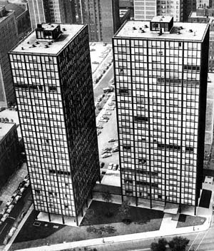 Photo 3 – Buildings on Lake Shore Drive, Chicago. Architect Mies van der Rohe