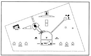 Fig. 06: Sistema de distribuição dos edifícios institucionais [DPZ. Images Library. Courtesy of Duany Plater-Zyberk Co]