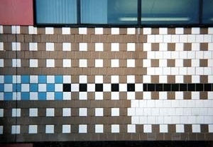 Escritórios do Institute for Scientific Information, detalhe, Filadelfia, 1978. Venturi & Scott Brown<br />Foto Fernando Diniz Moreira 