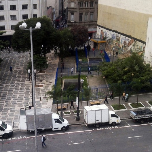Largo São Francisco, situação antes da intervenção urbana, São Paulo<br />Foto divulgação  [gestadourbanasp]