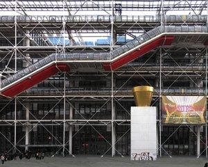 Centro Georges Pompidou (Beaubourg), Paris. Arquitetos Renzo Piano e Richard Rogers<br />Foto Victor Hugo Mori 