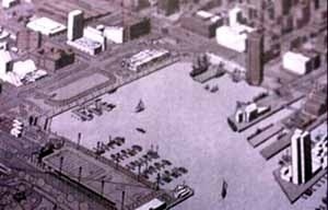 Perspectiva do projeto do Porto de Baltimore.  [Del Rio, Cadernos do Patrimômio Cultural, n.4 e 5, R.J.: SMC, 1994]