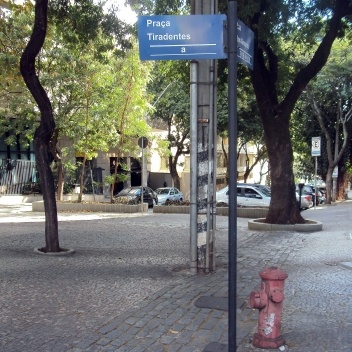 Praça Hugo Werneck em Belo Horizonte MG, antiga Praça Quinze de Novembro, julho 2010<br />Foto Carlos Alberto Oliveira 