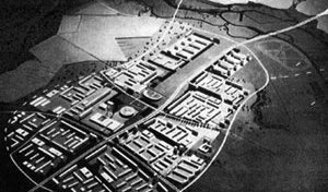 Assentamento Halle-Neustadt.  [Arquivo do IfEU (Instituto de Estudos Urbanos Europeus) – Universidade Bauhaus, Weimar]