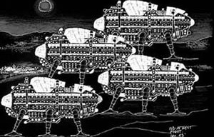 Wlaking-cities, Archigram.  [Archigram]
