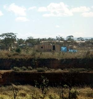 Brasília, favela nas imediações do Plano Piloto.<br />Foto AG 