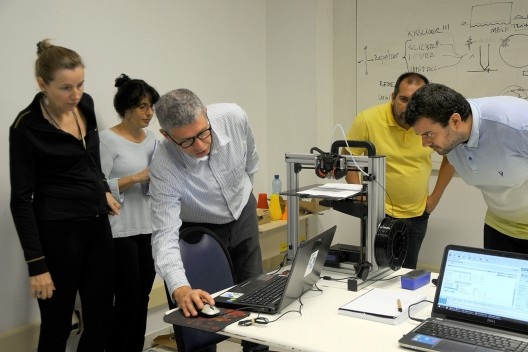 XIX Sigradi Florianópolis 2015, workshop Impressão 3D, professor Affonso Orciuoli<br />Foto Hamilton Nogueira 