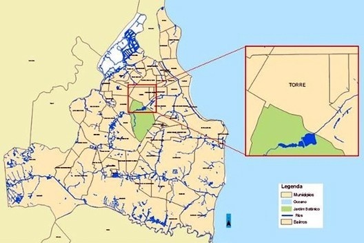 Localização do Bairro da Torre no município de João Pessoa [Adaptado de: SILVEIRA, C. F. A. da. (ver nota 10)]