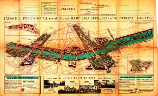 Plan. Exposition Internationale des Arts et des Techniques. París (1937) [Archives de Paris]
