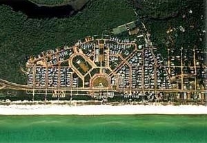 Seaside, Flórida. Foto aérea