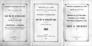 As leis urbanísticas francesas de 1919-1924 (Arquivo Noel, Coleção CEDODAL)