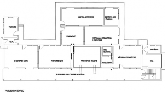 Projeto apresentado por Luis Nunes para a Usina Higienizadora do Leite e Instituto de Zootecnia, Leite e Derivados [VAZ, 1994]