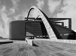 Palacio de los Soviets, Le Corbusier, 1931-32<br />Rendering Takehiko Nagakura / MIT 