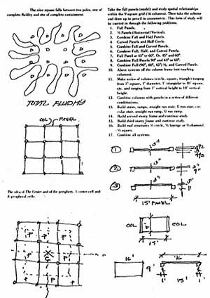 Nine square, croquis
