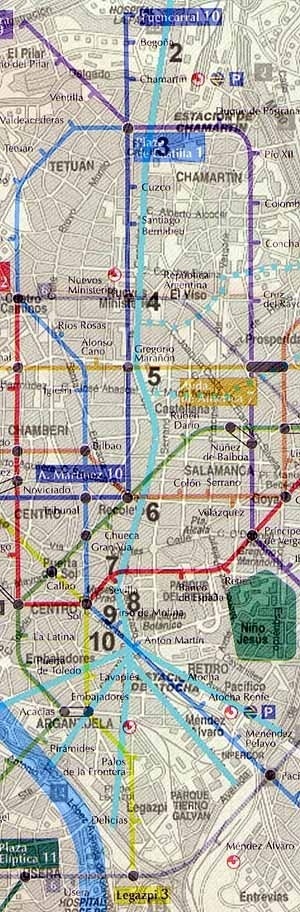  Metro en la Castellana