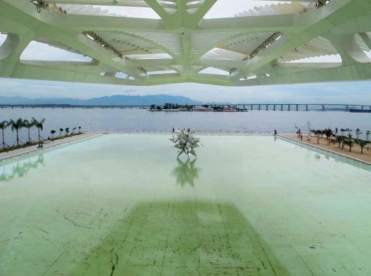 Museu do Amanhã, grande janela para a paisagem, Rio de Janeiro. Arquiteto Santiago Calatrava<br />Foto Paulo Afonso Rheingantz 
