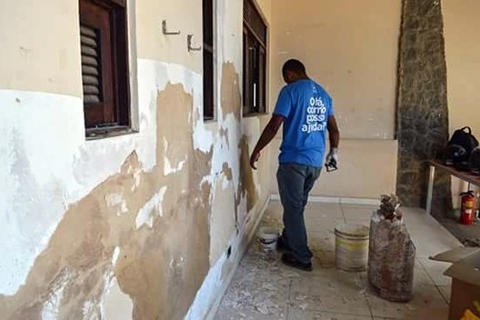 Escola Municipal Eudo José Alves, limpeza e melhoria nas instalações, Natal RN<br />Foto Thiago Roque  [Acervo Igreja Assembleia de Deus Vitória em Cristo/Projeto Josué]