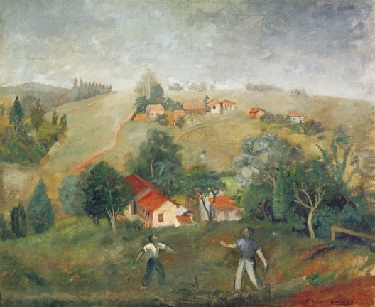Francisco Rebolo, Paisagem, 1942<br />Imagem divulgação  [Coleção Museu de Arte Contemporânea USP]