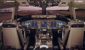 Painel de vôo do Boing 767