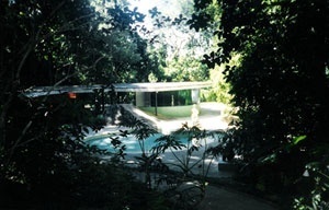 Acesso superior da Casa das Canoas [do autor]