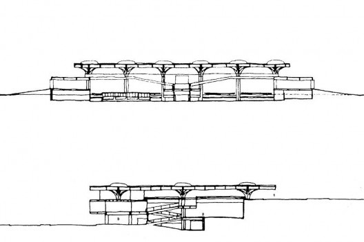 Figura 14 – Vilanova Artigas, Estação Rodoviária de Jaú, São Paulo, 1973 [ARTIGAS, Rosa et alli (org)]