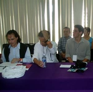 Arquitetos Leonardo Barci Castriota, representante do Brasil no SAL, e José Oswaldo Soares de Oliveira, da Universidadede Taubaté