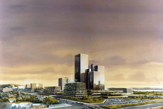 Praça Itália, Praia de Belas, Porto Alegre, Carlos M. Fayet, 1990 [Acervo Fayet]