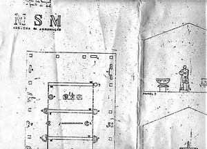 Desenho parcial do “Esquema de Arrumação”