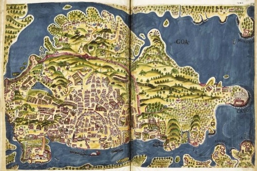 “Goa”, ilustração existente no Livro do Estado da Índia Oriental[…] (c.1646) de Pedro Barreto de Resende [British Museum]