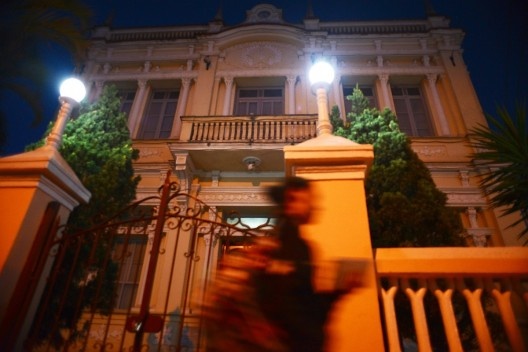 Prédio eclético da Prefeitura Municipal, no centro urbano de Matias Barbosa<br />Foto Fábio Lima 