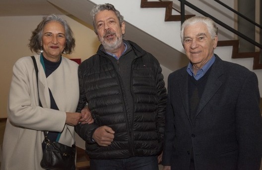 Nadia Somekh, Renato Anelli e Luiz Fisberg, festa de lançamento do livro “Abrahão Sanovicz, arquiteto”, IAB/SP, 22 ago. 2017<br />Foto Fabia Mercadante 
