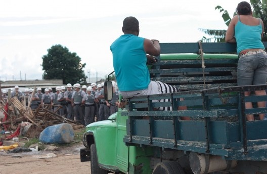 Reintegração de posse da ocupação no bairro do Pinheirinho, São José dos Campos, 2012<br />Foto divulgação  [EBC – Empresa Brasileira de Comunicação]