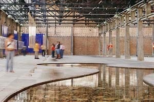 SESC Pompéia, São Paulo, 1977. Arquiteta Lina Bo Bardi<br />Foto Nelson Kon 