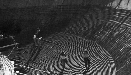 Congresso Nacional em obras, Brasília DF<br />Foto Marcel Gautherot 