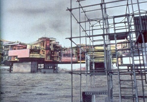 Constant, New Babylon, modelo, 1959 [WIGLEY, Mark, Constant’s New Babylon. The Hyper-Architecture of Desire. Rotterdam, 010 Pub]