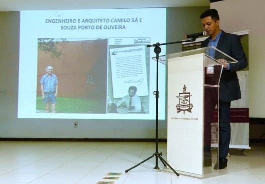 III SAMA, homenagem a Camilo Porto de Oliveira na sessão de homenagens aos arquitetos<br />Foto Celma Chaves  [LAHCA-FAU/UFPA]