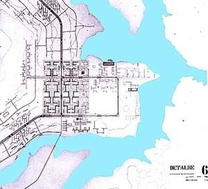 Plano Piloto de Brasília, 1957. Detalhe