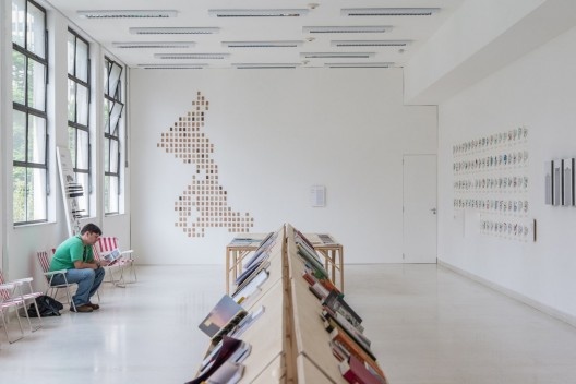 Exposição 250 Arquiteturas Americanas, curadoria de Fernando Lara e Coletivo Goma Oficina, 11a Bienal de Arquitetura de São Paulo, São Paulo 2017<br />Foto Lauro Rocha 
