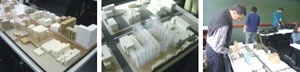Imagens das maquetes estruturais das propostas [Acervo da disciplina]