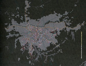 Mapa de localização das feiras livres de São Paulo. Site da Prefeitura Municipal de São Paulo