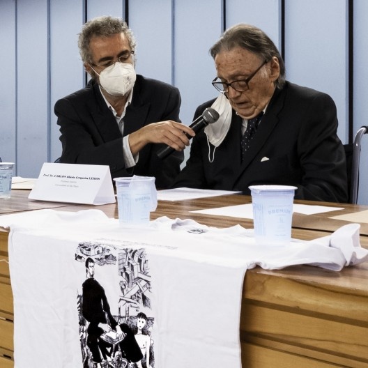Carlos Lemos e Eugenio Queiroga<br />Foto Hugo Segawa 