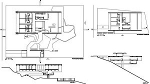 Figuras 25 e 26 – Paulo Mendes da Rocha, Casa Helena Ometto, São Paulo, 1978; Paulo Mendes da Rocha, Casa G. De Cristofaro, São Paulo, 1971<br />Desenho de Ruth Verde Zein 