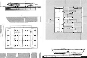 Figuras 33 e 34 – Paulo Mendes da Rocha, Centro Cultural Georges Pompidou, Paris, 1971; Paulo Mendes da Rocha, Museu de Arte Contemporânea da USP, São Paulo, 1975 [ARTIGAS, Rosa (org)]