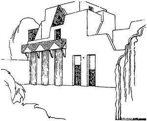 Projeto de Residência. Antonio Garcia Moya, 1928. Fonte: Arte no Brasil, Abril Cultural, 1979, p. 743