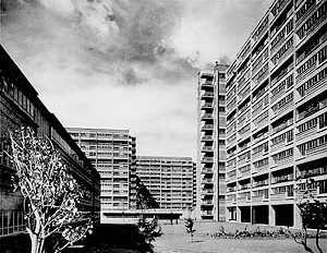 Multifamiliar Miguel Alemán, primeiro grande conjunto construído na América Latina. Arquiteto Mario Pani, México [Instituto Mora e Conacyt]