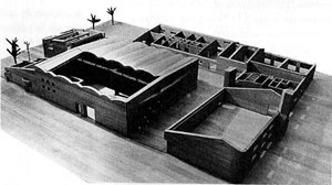 Sigürd Lewerentz, Igreja de São Pedro, Klippan, maquete [Janne Ahlin, Sigurd Lewerentz, p.37]