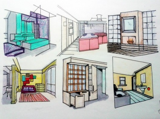 Croquis, estudos e pesquisa [Acervo da autora]