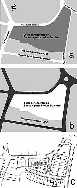 Conjunto Residencial Praça Fleming, em Recife de Acácio Gil Borsoi – exemplo de empreendimento financiado pelo BHLB Fonte: Izabel Amaral e Guilah Naslavsky, Praça Fleming: um conjunto residencial orgânico? [www.vitruvius.com.br/arquitextos/arq000/esp190.asp]